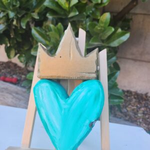 Corazón Calipso con Corona Pequeño