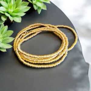 Collar enchapado en oro, libre de Níquel, 80cms.